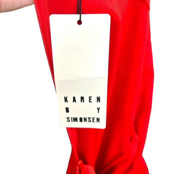 Karen by Simonsen‎ Mab Shift Drop Waist Red Dress in Red Size 38 / US 6 - Picture 9 of 10
